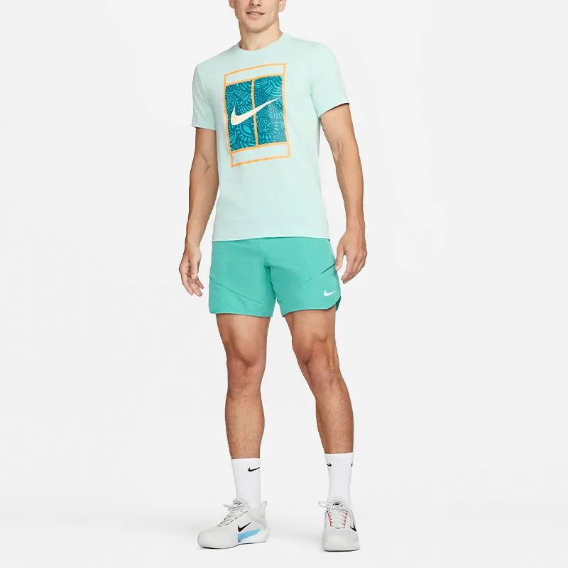 Nike Sports Shorts Men Washed Blue Green-1