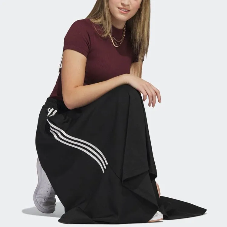 adidas Women's Logo Track Skirt Black-3