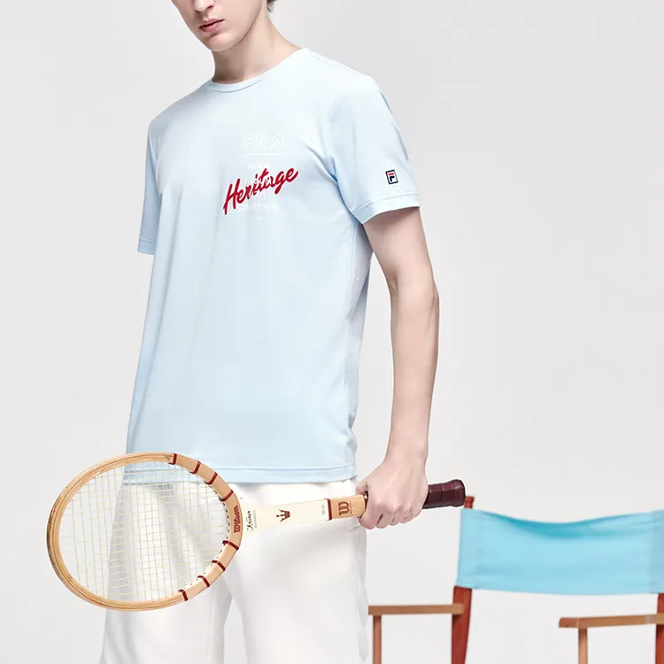 FILA Athletics T-Shirt Men's Light Blue-5