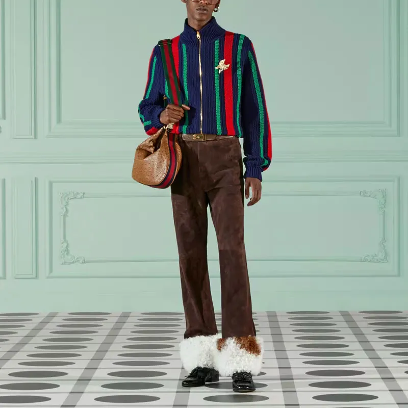 GUCCI SS23 Baseball Jacket Men's Multicolor-1