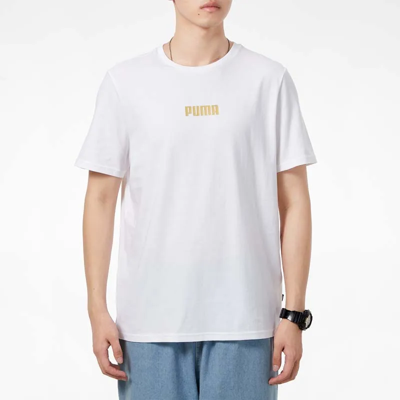 PUMA T Shirts Men White-2