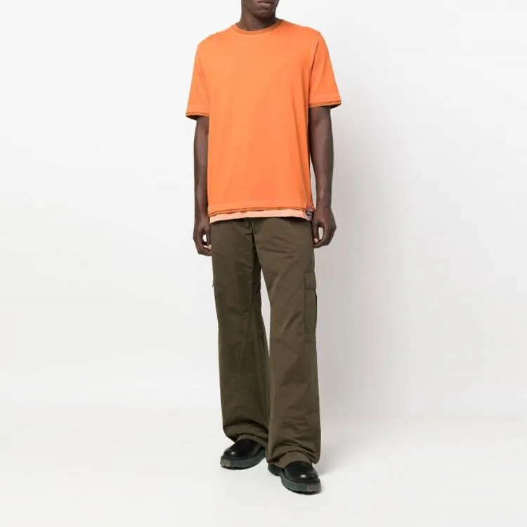 DIESEL T-Shirts Men Orange-1