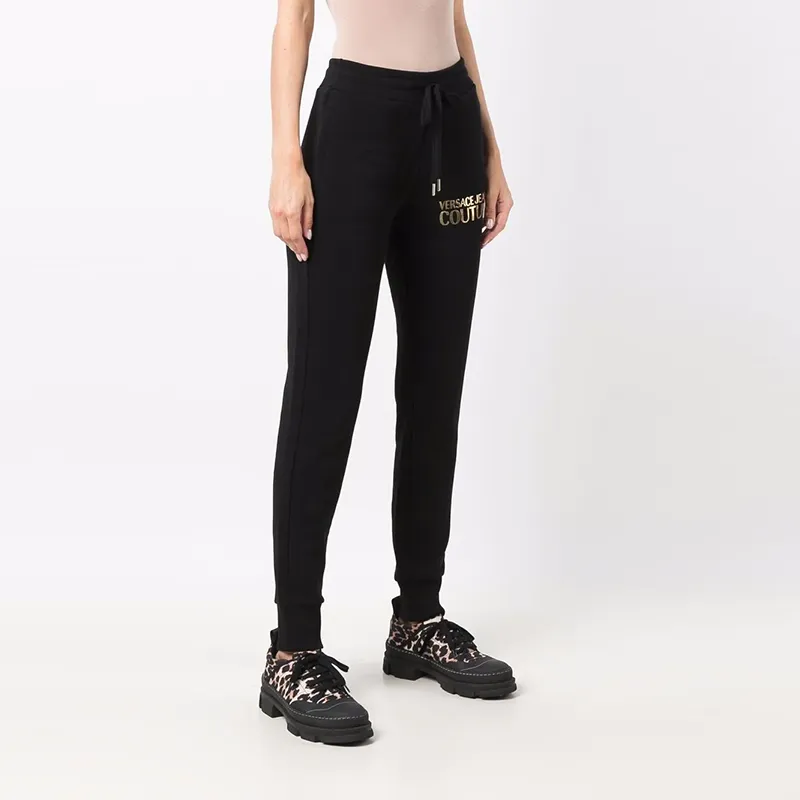 VERSACE JEANS COUTURE Knitted Sweatpants Women's Black-5