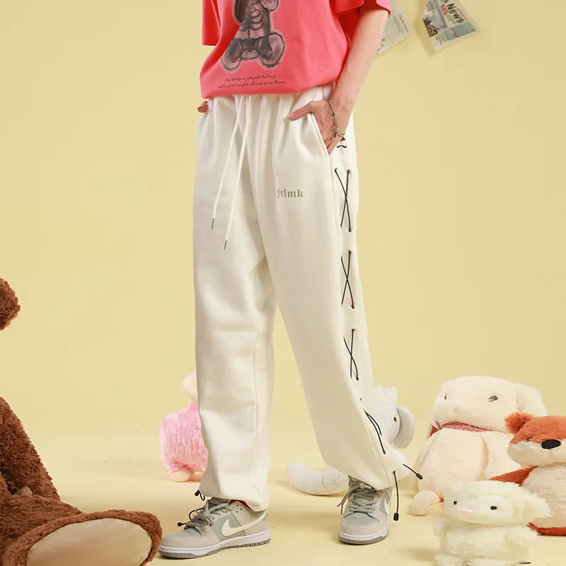 FRLMK Jogger Casual Pants Unisex White-3