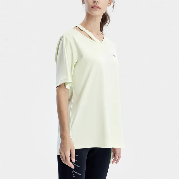 FILA Drop Shoulder Sleeve T-Shirt Women's Young Sprout Green-3