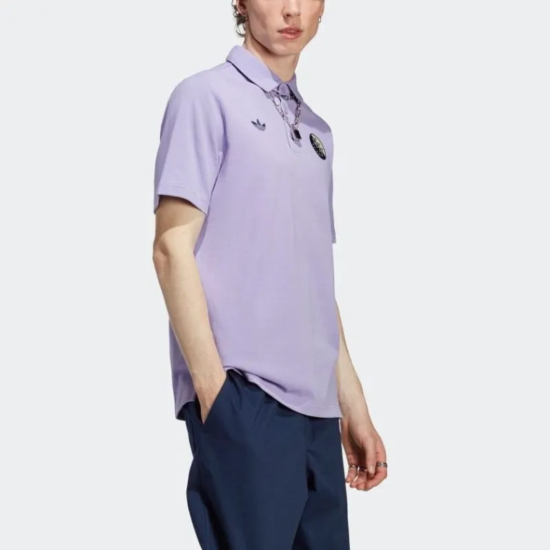 Adidas Originals BLOKEPOP Polo Shirt Men's Magic Lilac-1