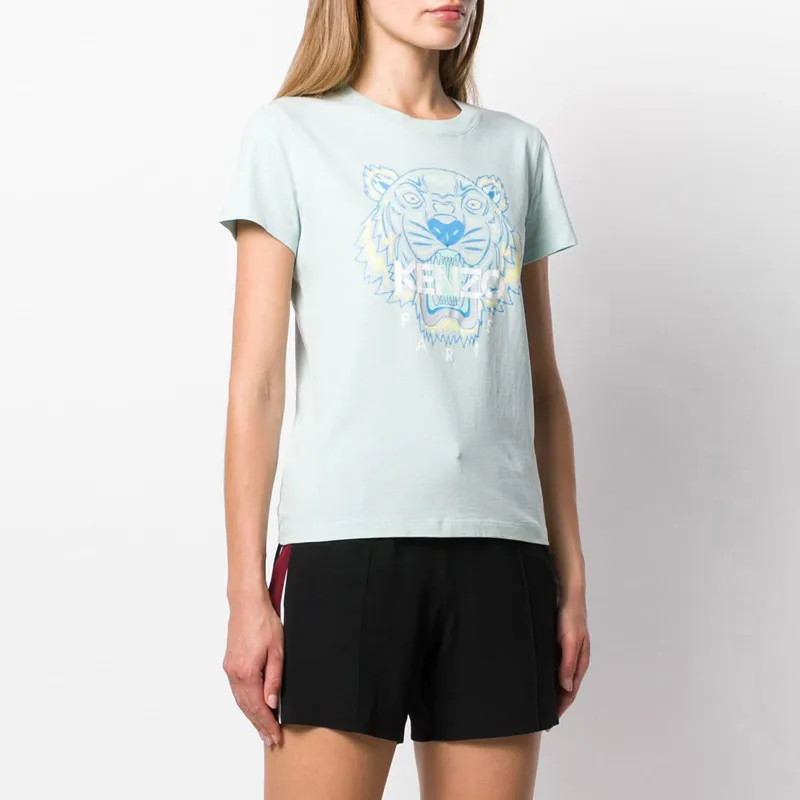 KENZO T-Shirts Women's Light Blue-2
