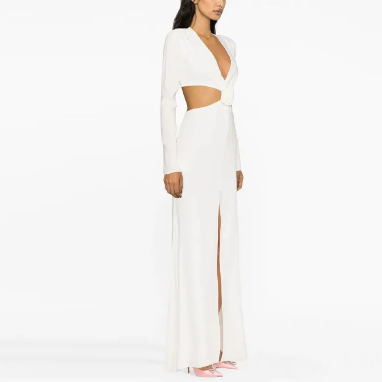 Blumarine Long-Sleeved Dresses Women's White-3