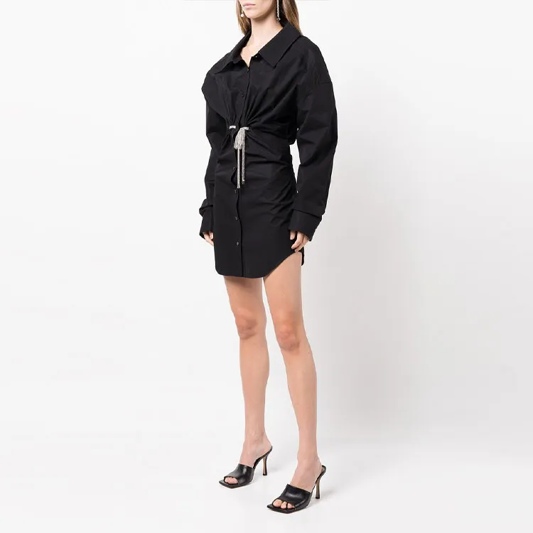 Alexander Wang Crystal embellished Mini Shirt Dress-2