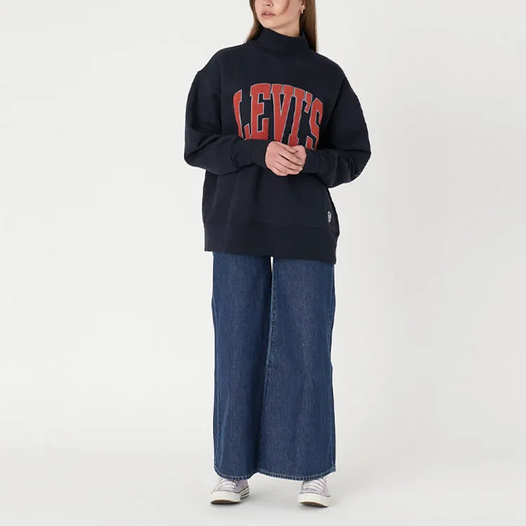 Levi’s Sweatshirt Women's Navy Blue-3