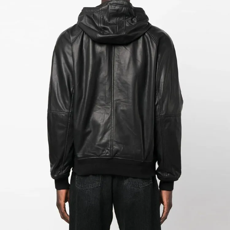 Polo Ralph Lauren Leather Jackets Men Black-2