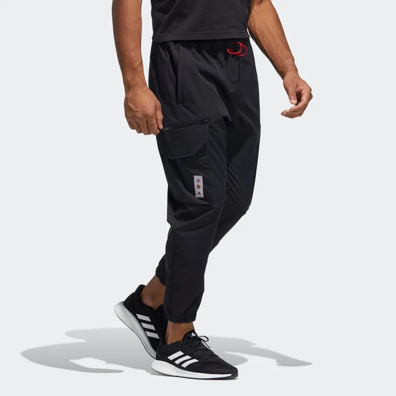 Adidas Knitted Sweatpants Men's Black-4