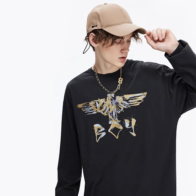 Boy London FW21 Straight Long Sleeved T Shirt Unisex Gray-6