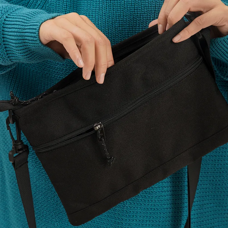 MostwantedLab Polyester Shoulder Bag, Crossbody Bag Regular Unisex Black-5