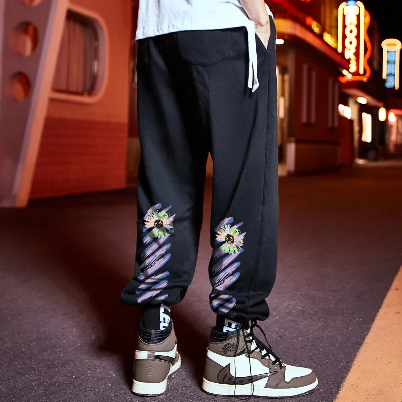 SANSYAS Knitted Sweatpants Unisex Black-3