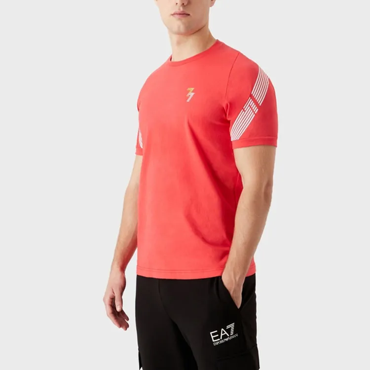 EMPORIO ARMANI T Shirts Men Orange Red-2