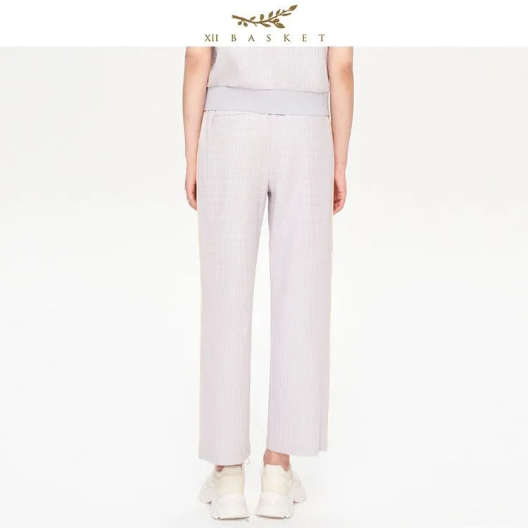 XII BASKET Casual Pants Women's Light Gray-1