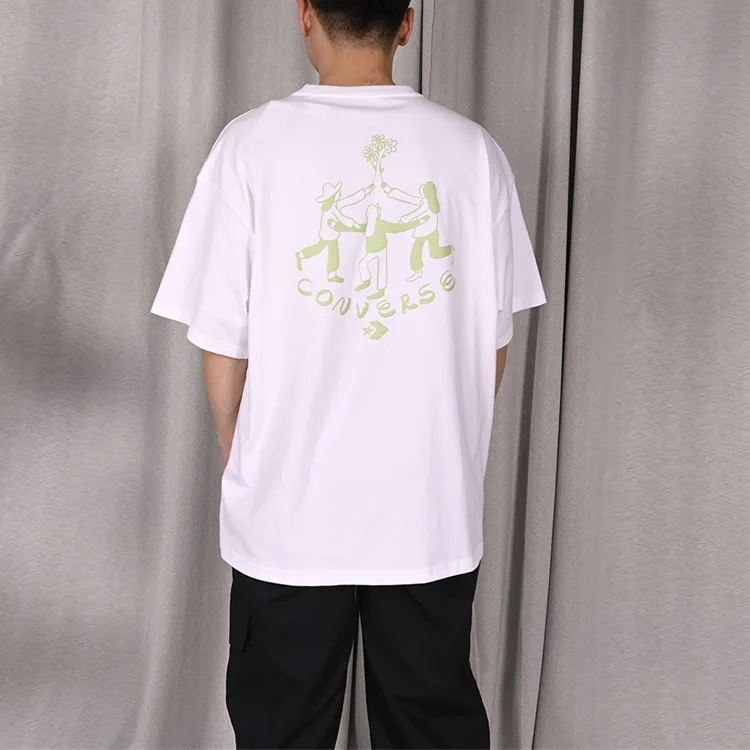 Converse T Shirts Men White-3