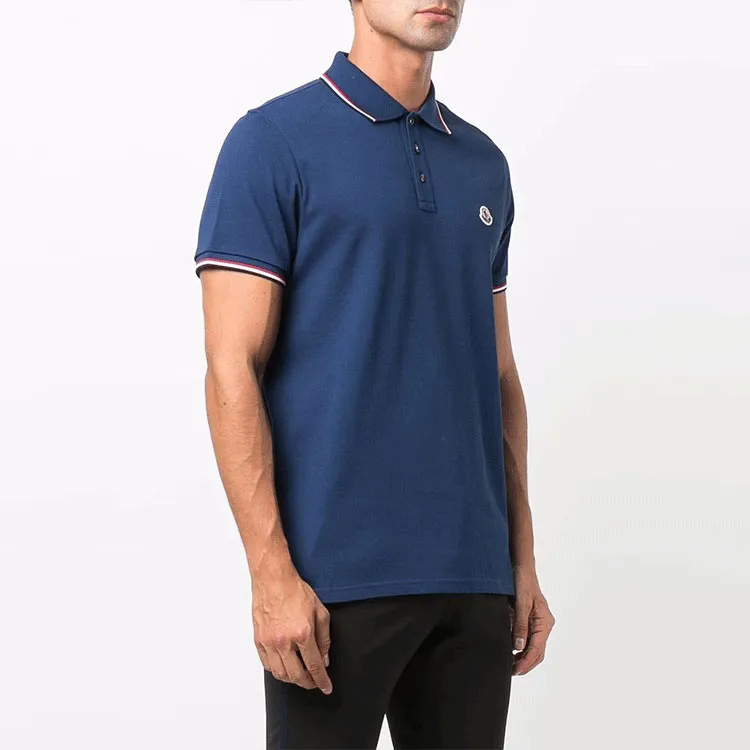 Moncler Logo patch Cotton piqué Polo Shirt-2