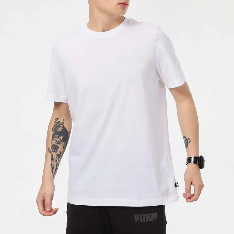 PUMA T Shirts Men White-4