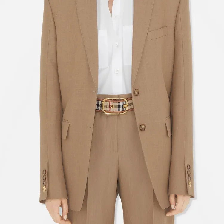 Burberry Vintage Check Leather Belt-2