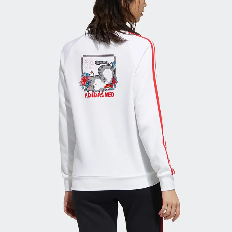 My King Mansleep X Adidas Neo Adidas Neo CNY Collection Sweatshirts Women's White-1