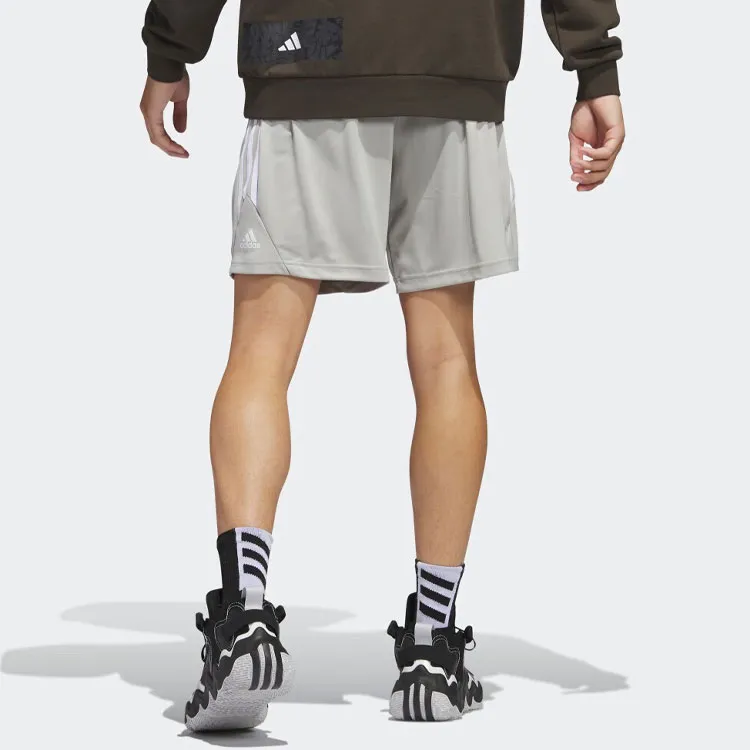 Adidas Basketball Shorts Men Metallic Gray-2