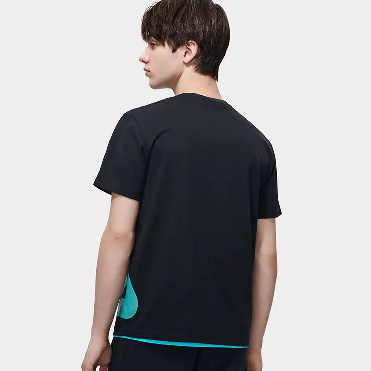 FILA T Shirts Men Jet Black-3
