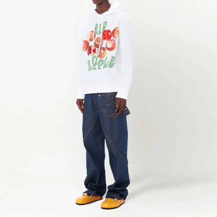 JW Anderson Apple Printed Drawstring Hoodie-3