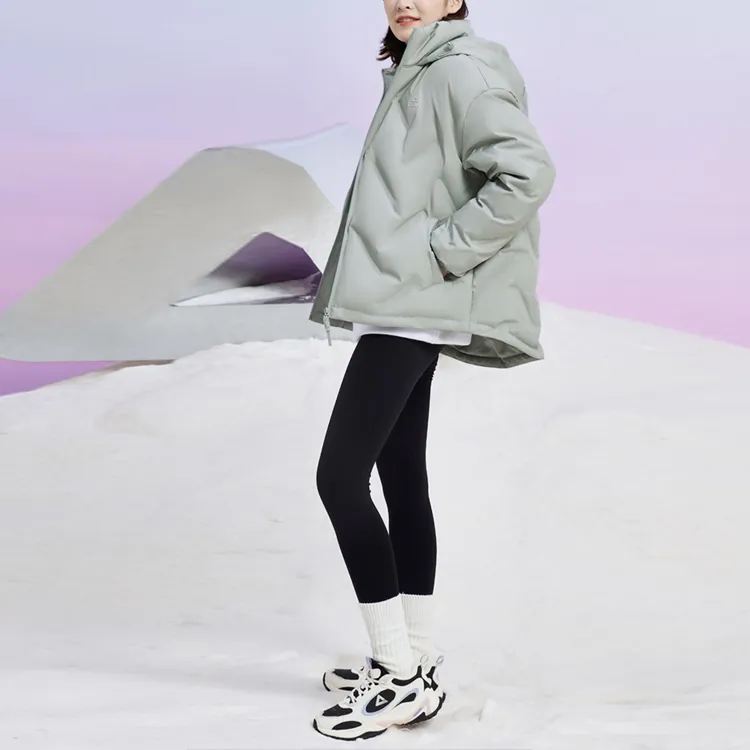 PEAK Down Jacket Women's Light Gray Green-4