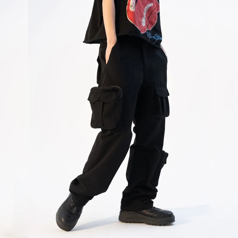 MODITEC Casual Pants Unisex Black-5