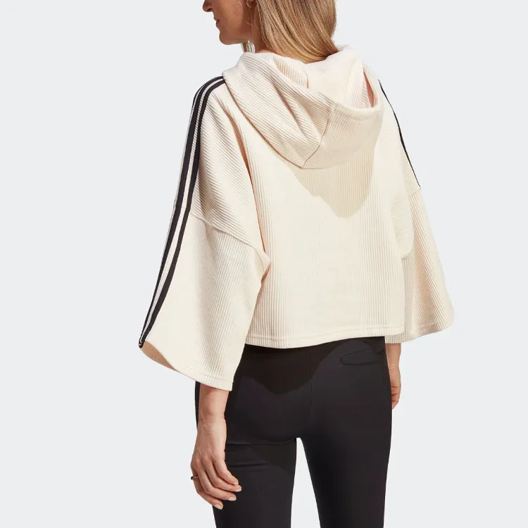Adidas Originals CROP HOODIE Sweatshirt Women's Wonder White-2