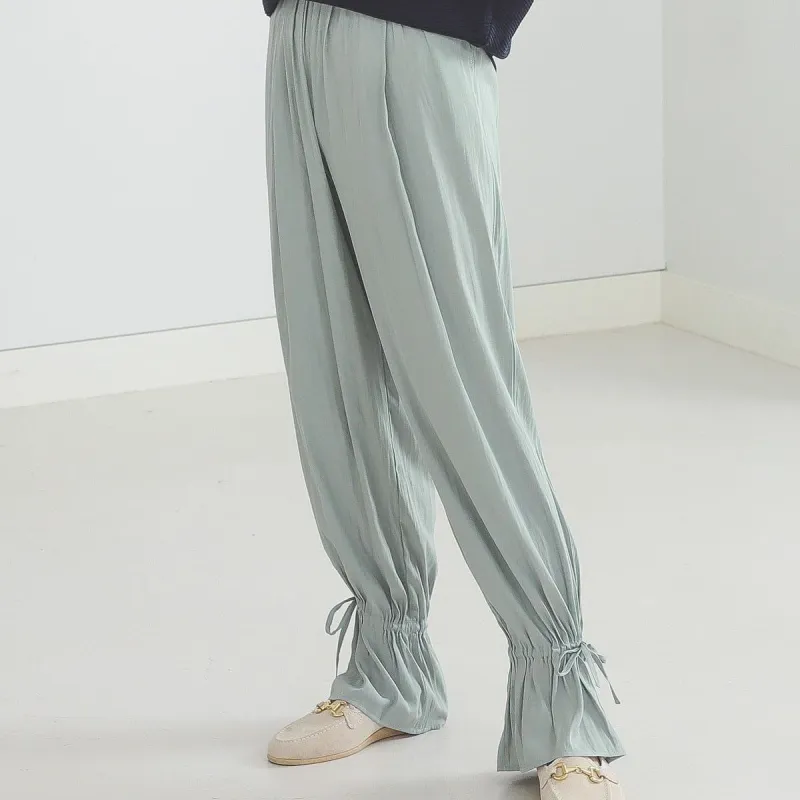 Beams Casual Pants Women's Mint Green-4