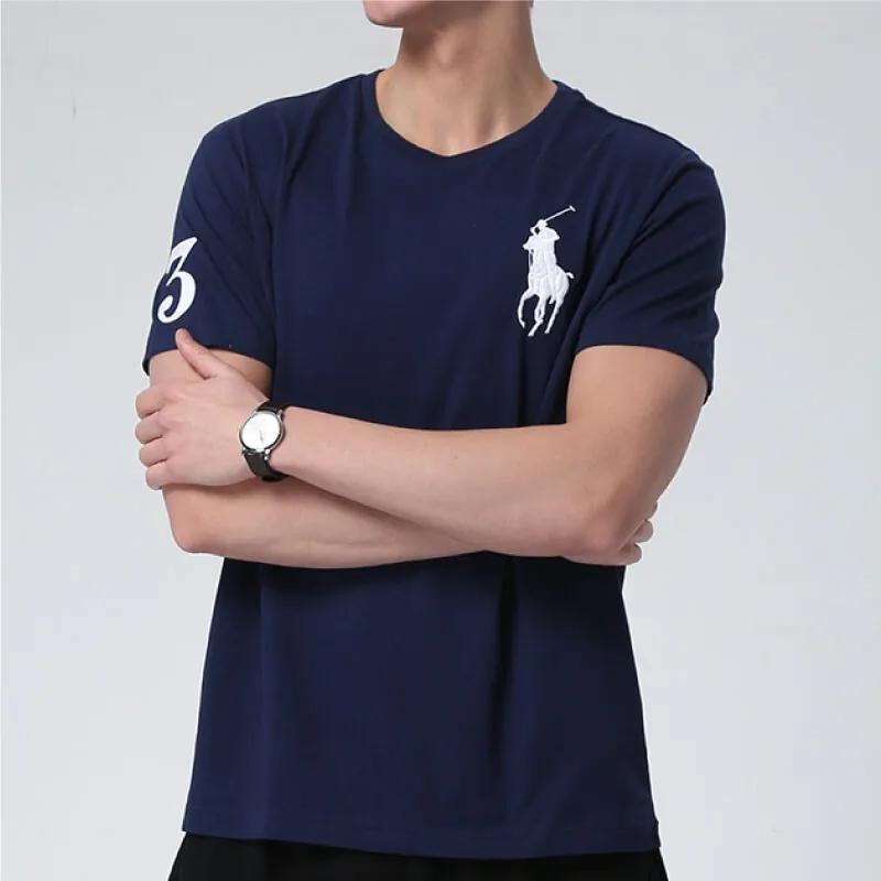 Polo Ralph Lauren SS23 Embroidery Pullover Short Sleeve T Shirt Navy Blue-4