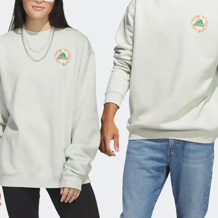 Adidas Sweatshirts Unisex Linen Green-4