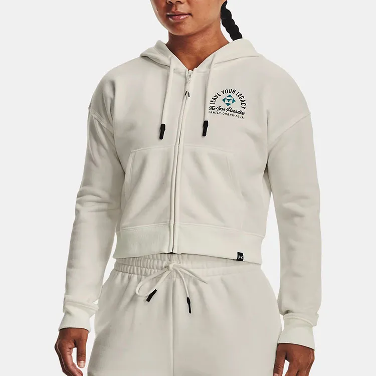 Under Armour Project Sweatshirt Women's Ivory White-2