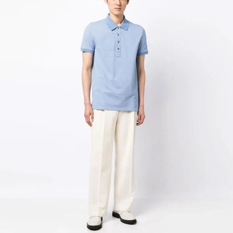 BALMAIN Monogram jacquard Polo Shirt-1