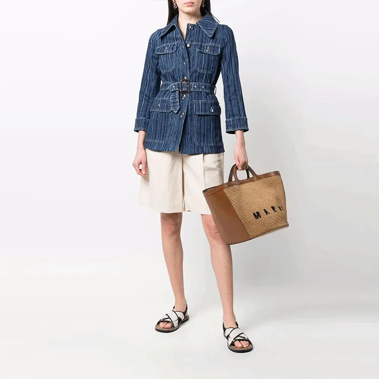 MARNI Denim Jackets Women's Blue-1