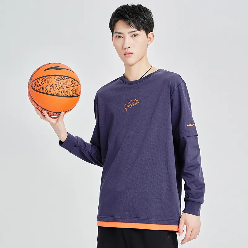Erke T Shirts Men Dusty Light Purple-2