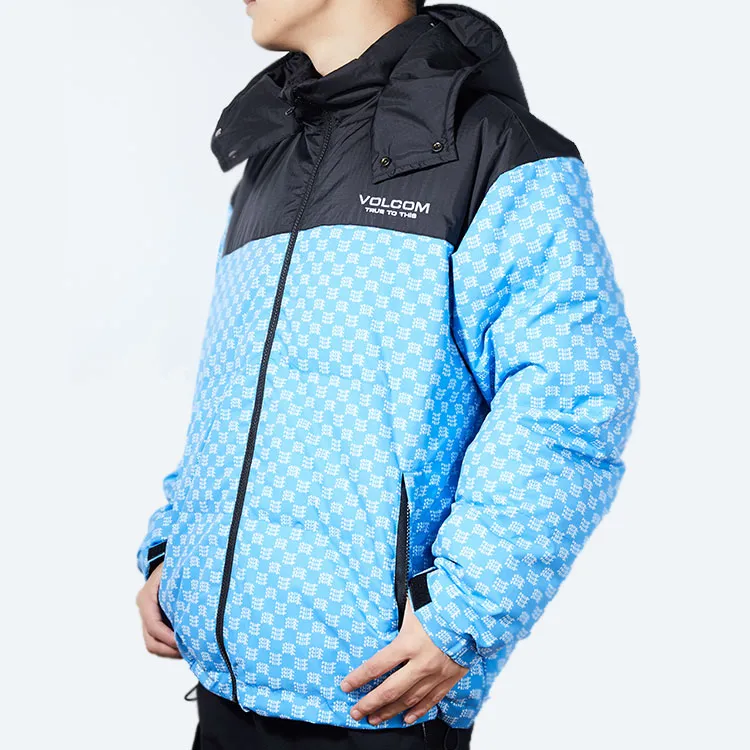 VOLCOM Down Jacket Unisex Medium Blue-4