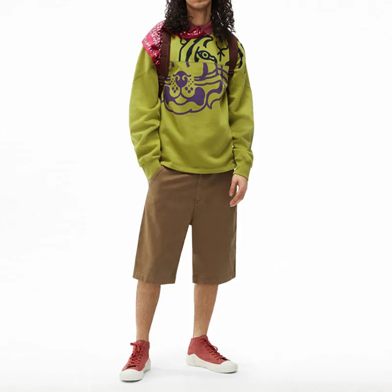 KENZO Sweatshirts Men Khaki Green-2