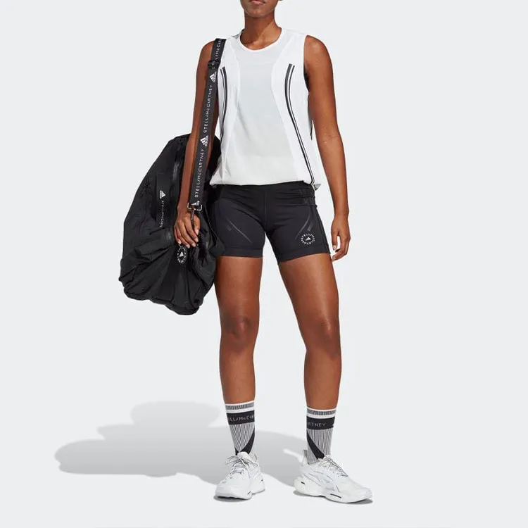 adidas By Stella McCartney Panelled Logo-print Performance Shorts-3