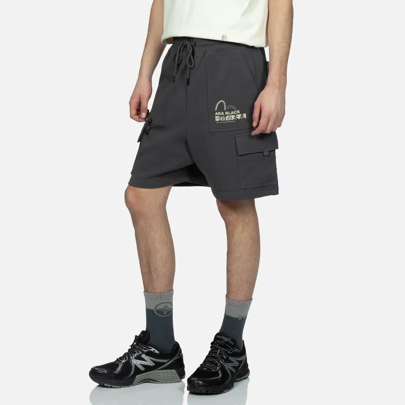 EVISU Cargo Shorts Men's Dark Gray-2