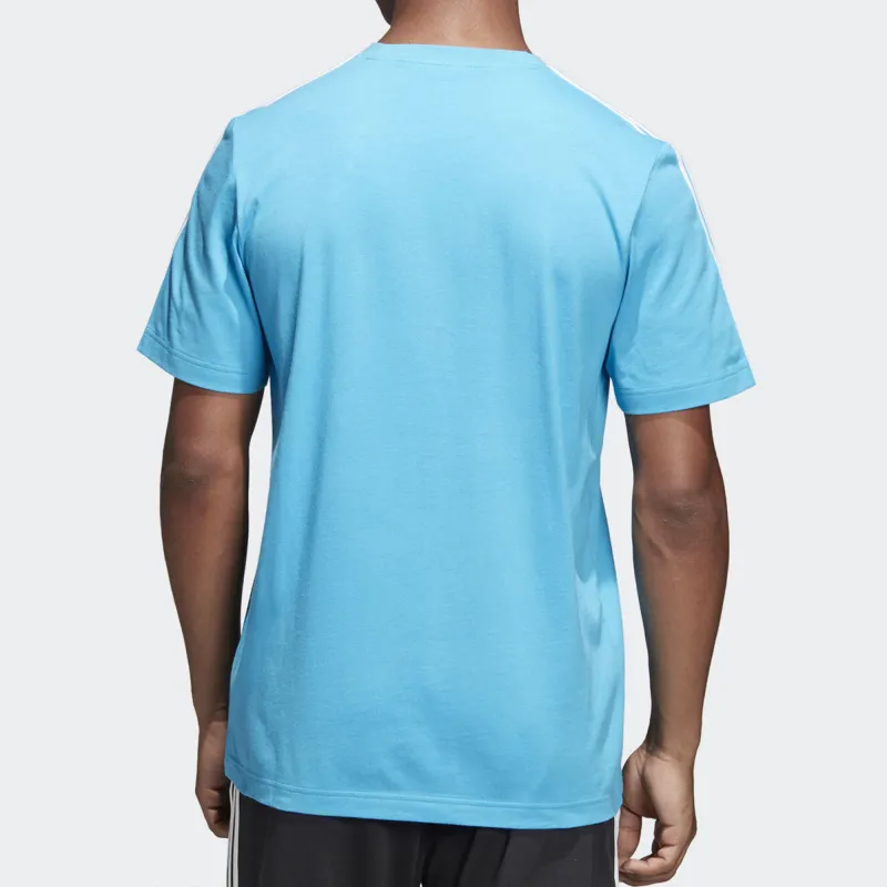 Adidas T Shirts Men Sky Blue-4