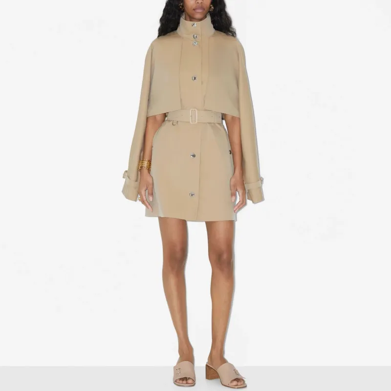 Burberry Trench Coats Women's Honey-3