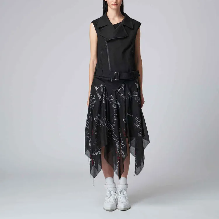 Yohji Yamamoto Casual Long Skirts Women's Black-2
