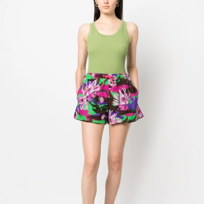 Moncler Floral print Drawstring Shorts-1