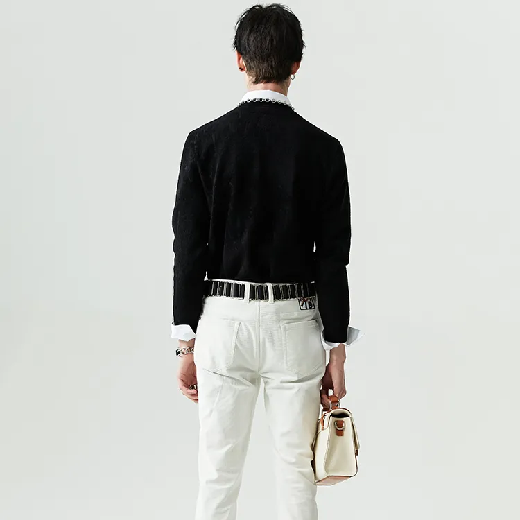 DAVID NAMAN Sweaters Men Black-4