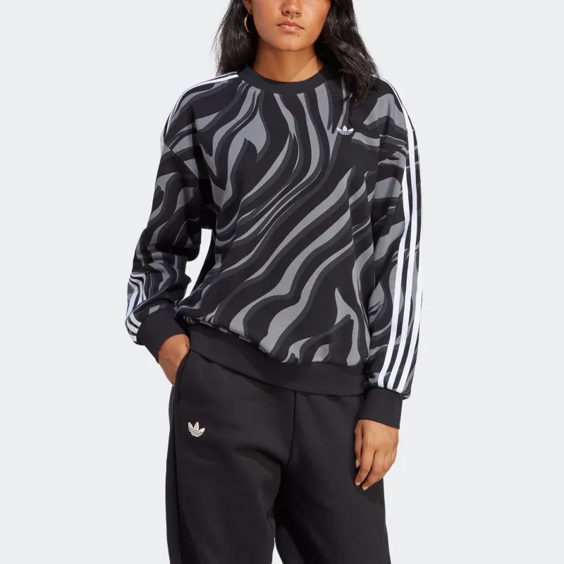 Adidas Originals Sweatshirts Women's Black Gray-1