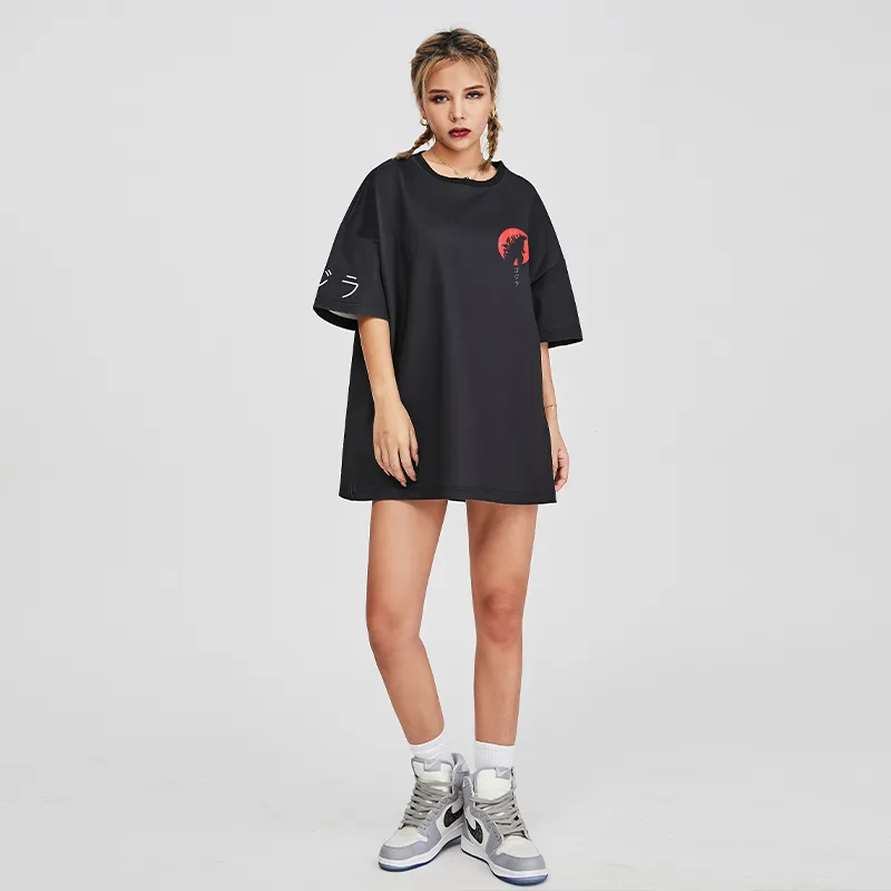 SANSYAS Straight T-Shirt Unisex Black-2